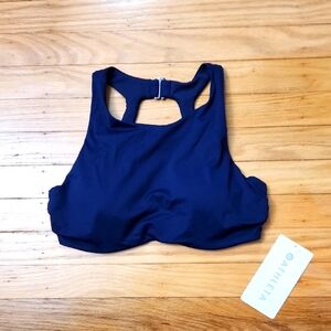 Athleta Navy Bikini Top